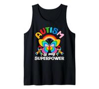 Autism Is My Superpower - Rompecabezas de concienciación sobre el Autismo Camiseta sin Mangas