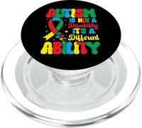 Autism Is Not A Disability It's A Different Ability - Autism PopSockets PopGrip para MagSafe
