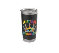 Autism Princess Daughter Autistic Pride Awareness Girl Vaso térmico de acero inoxidable de doble pared