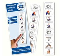 Autism Supplies and Developments Horario Inodoro - Baño Panel Rutinas Niños - Enseña niños Usar Orinal - Juguetes Autismo - CAA - Regalos Niños - Pictogramas Rutinas Niños Español