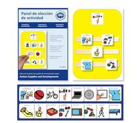 Autism Supplies and Developments Panel Elección Visual Actividades - Panel Rutinas Mejorar Comunicación - Juguetes Autismo -CAA - Regalos Niños -16 x Pictogramas Rutinas Niños Español