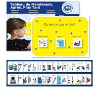 Autism Supplies & Developments- Plastic Visual Now Next Later Board (francés), Color Azul (Autism Supplies and Developments NNL_FR)
