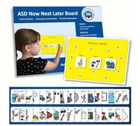 Autism Supplies & Developments Plástico Visual Now Next Later Board (Español), Color Amarillo (Autism Supplies and Developments NNL_EN)