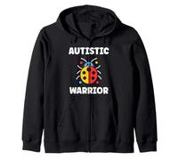 Autism Support Simple Quote Autistic Warrior Sudadera con Capucha