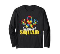 Autism Support Squad - Equipo de Grupo Familiar de concienciación sobre el Autismo Manga Larga