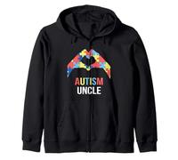 Autism Uncle: está Bien ser Diferente. Mes de concientización sobre el Autismo Sudadera con Capucha