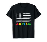 Autismo Bandera Americana Concientización sobre el Autismo Camiseta