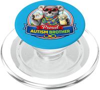 Autismo Brother, Koala Bear Donut Milkshake Neurodiverso TDAH PopSockets PopGrip para MagSafe