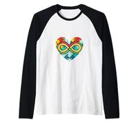 Autismo Conciencia Infinito Corazón Amor No Necesita Palabras Camiseta Manga Raglan