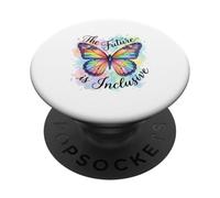 Autismo Conciencia Mariposa Neurodiversidad Rainbow Infinity PopSockets PopGrip Adhesivo