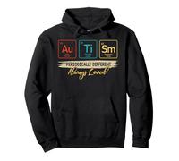 Autismo Conciencia Química ASD Diversión Discapacidad Tabla Periódica Sudadera con Capucha