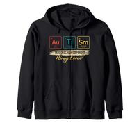 Autismo Conciencia Química ASD Diversión Discapacidad Tabla Periódica Sudadera con Capucha