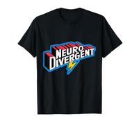 Autismo Concienciar Merch Hombres Mujeres Niños Neurodiversidad Camiseta V-Neck Manga Larga Unisex Niños Negro Talla S
