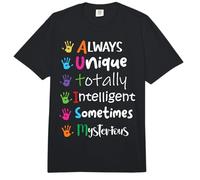 Autismo Concientización Mamá Niños Autismo Siempre Único Inteligente Comfort Colors Adult Heavyweight T-Shirt
