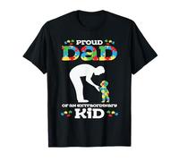 Autismo Concientización Padre Hijo Autista - Orgulloso Autismo Papá Hijo Camiseta
