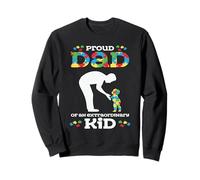 Autismo Concientización Padre Hijo Autista - Orgulloso Autismo Papá Hijo Sudadera