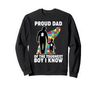 Autismo Concientización Padre Hijo Autista - Orgulloso Autismo Papá Hijo Sudadera