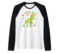 Autismo de Dinosaurios tremendamente Diferente Camiseta Manga Raglan