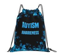 Autismo_Dhegrjfir000002 Bolsa De Gimnasio Fácil De Doblar Bolsas con Cordón Ajustable Bolsa con Cordón para Almacenamiento Vacaciones Nadar 36X42Cm