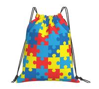 Autismo_Dhegrjfir000005 Bolsa con Cordón Ajustable Mochila con Cordón Deportiva Bolsa De Deporte para Nadar Vacaciones Al Aire Libre 36X42Cm
