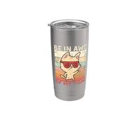 Autismo divertido vintage Déjate asombrar por tismo asombro Vaso térmico de acero inoxidable de doble pared