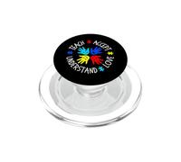 Autismo Enseñar Aceptar Comprender el Amor Maestro de Concientización sobre el Autismo PopSockets PopGrip para MagSafe