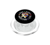 Autismo Enseñar Aceptar Comprender el Amor Maestro de Concientización sobre el Autismo PopSockets PopGrip para MagSafe