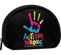 Autismo Fuerte Mujeres y niñas Lindo Moda Monedero Cartera Bolsa Cambio Bolsa Llavero
