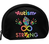 Autismo Fuerte Mujeres y niñas Lindo Moda Monedero Cartera Bolsa Cambio Bolsa Llavero