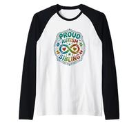Autismo Hermano Autismo Hermano Autismo Hermana Camiseta Manga Raglan