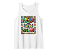 Autismo Hermano Autismo Hermano Autismo Hermana Camiseta sin Mangas