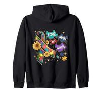 Autismo Love Needs No Words, Puzzle Ribbon & Sunflowers Sudadera con Capucha