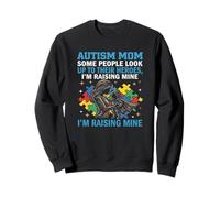 Autismo Mamá Estoy Elevando a Mi Héroe Concientización sobre el Autismo Sudadera