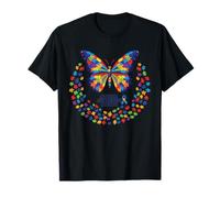 Autismo Mariposa Orgullosa Autismo mamá Conciencia Rompecabezas Pieza Camiseta