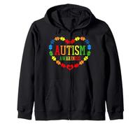 Autismo Mes Rompecabezas Corazón Autistic Pride Regalo Sudadera con Capucha