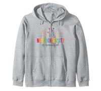 Autismo Neurodiversidad es Hermosas Flores Silvestres Mamá Niños Sudadera con Capucha