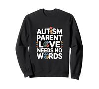 Autismo Padre Amor No Necesita Palabras Puzzle Corazón Sudadera