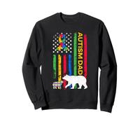 Autismo Padre Hijo - Papa Bear Autista Niños Niñas Autismo Papá Sudadera