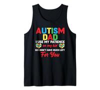 Autismo Papá Hijo Humor - Necesidades Especiales Autista Niño Padre Camiseta sin Mangas