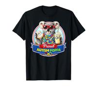 Autismo Poppa Koala Bear, neurodivergente TDAH Donut Milkshake Camiseta