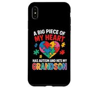 Autismo Puzzle Corazón Nieto Concientización Orgullo Abuelo Carcasa para iPhone XS Max