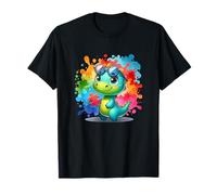 Autismo T-Rex Dinosaurio Salpicadura Concientización sobre el autismo Camiseta