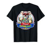 Autismo Tía Koala Bear Neurodivergente TDAH Donut Milkshake Camiseta