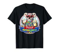 Autismo Tío Koala Bear, neurodivergente TDAH Donut Milkshake Camiseta