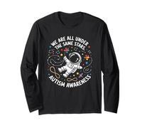 Autismo Todos estamos bajo las mismas estrellas Astronauta espacial Manga Larga