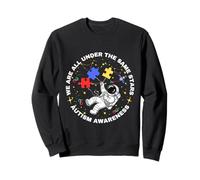 Autismo Todos Estamos bajo Las mismas Estrellas Astronauta Espacial Sudadera