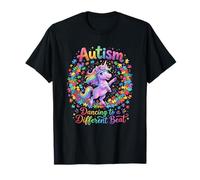 Autismo Unicornio Bailando a una Conciencia de Ritmo Diferente Camiseta