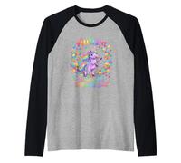 Autismo Unicornio Bailando a una Conciencia de Ritmo Diferente Camiseta Manga Raglan
