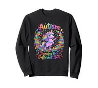 Autismo Unicornio Bailando a una Conciencia de Ritmo Diferente Sudadera