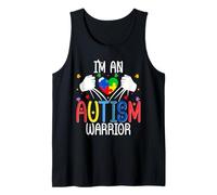 Autista Autista Autismo I'm an Autism Warrior Camiseta sin Mangas